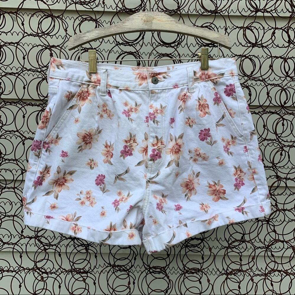 AEO high rise Mom Short vintage floral print cottagecore Size 12